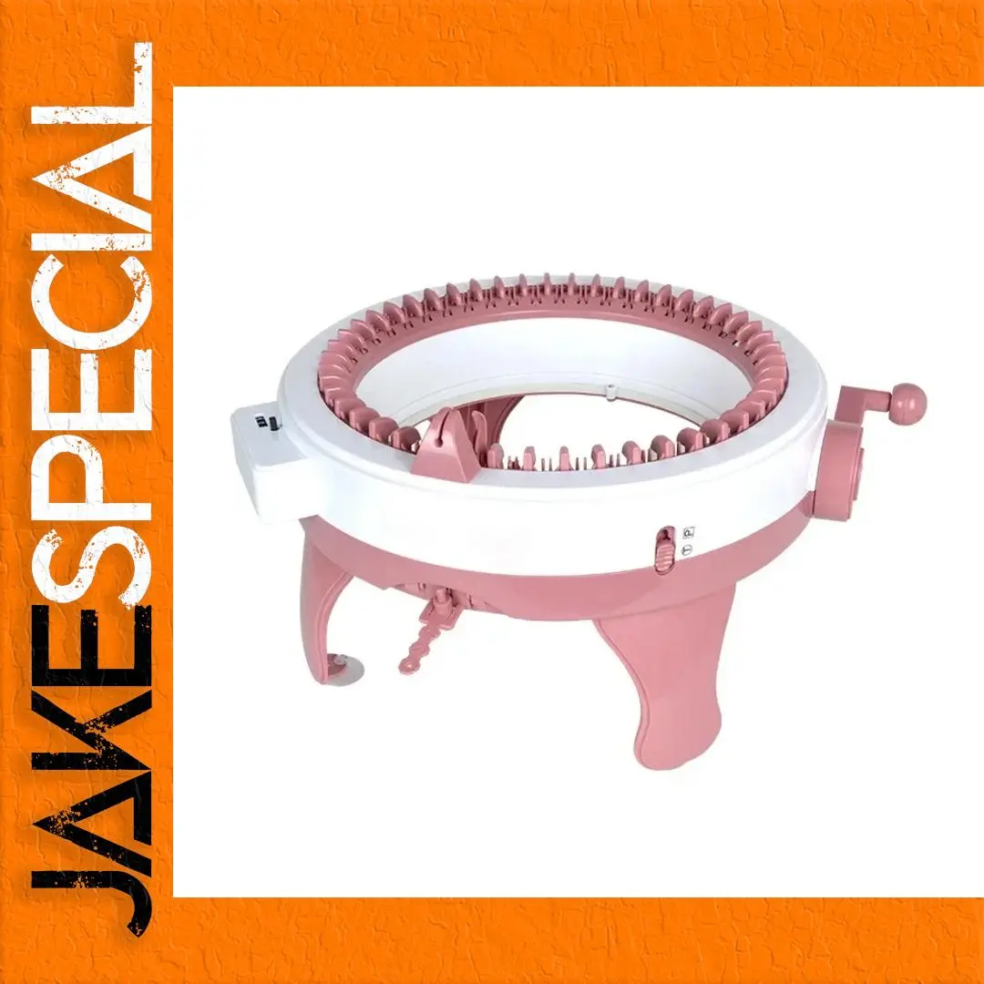 Pink and White Circular Knitting Loom Machine 1 Pink and White Circular Knitting Loom Machine