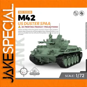 US M42 Duster Military Model Kit 1/72 Scale