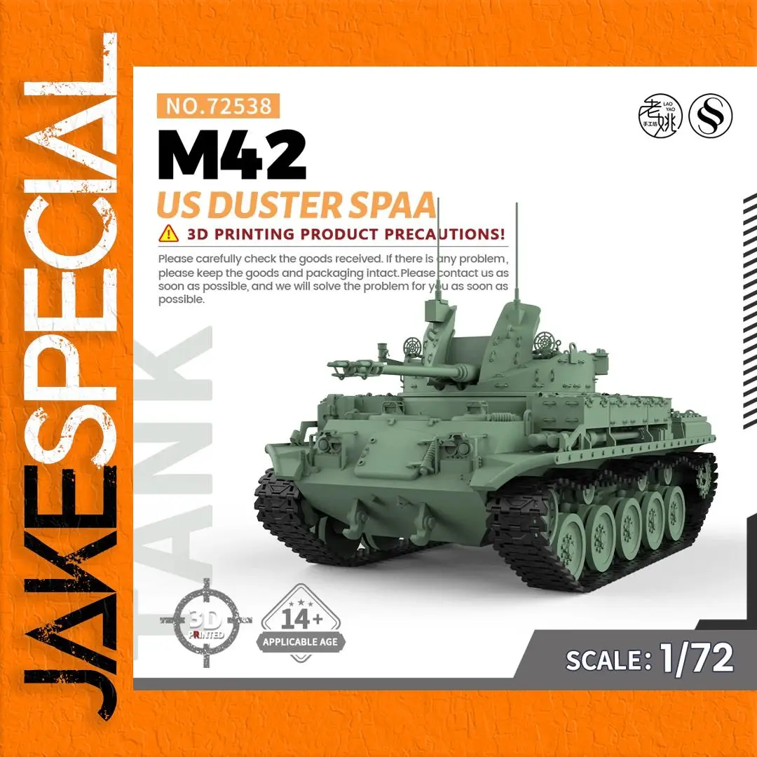 US M42 Duster Military Model Kit 1/72 Scale 1 US M42 Duster Military Model Kit 1/72 Scale