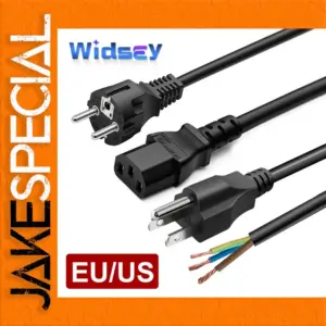 EU/US Power Cord 1.5m 16A Copper Wire