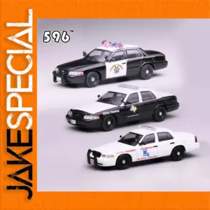 Texas, California, Louisiana Police Car Models Set