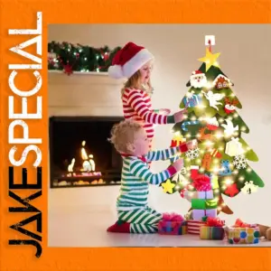 DIY Felt Christmas Tree with LED Lights