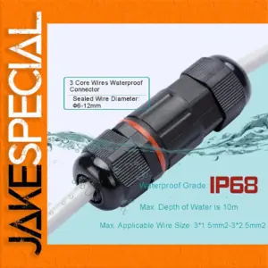 Waterproof Electrical Connector 2/3-Pin 6-12mm