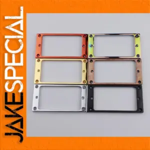 Six-Color Metal Pickup Mounting Rings for Guitars