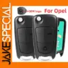 Black Opel/Vauxhall Remote Key Fob with 2/3 Buttons