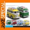 Diecast Alloy Cartoon Travel Bus Model