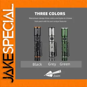 Alonefire Mini EDC LED Pen Flashlight 450 Lumens