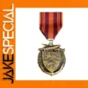 Retro Military Commemorative Medal with Ribbon