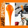 Bright Orange Long Stem Oil Funnel for Vehicles
