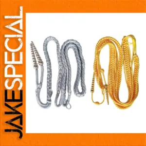 Braided Shoulder Cord with Metallic Beads