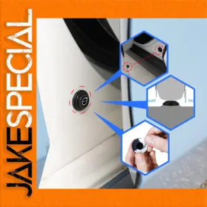 Black Silicone Car Door Anti-Shock Pads (12 pcs)