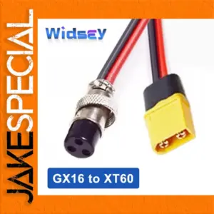 GX16 to XT60 High-Current Power Cable