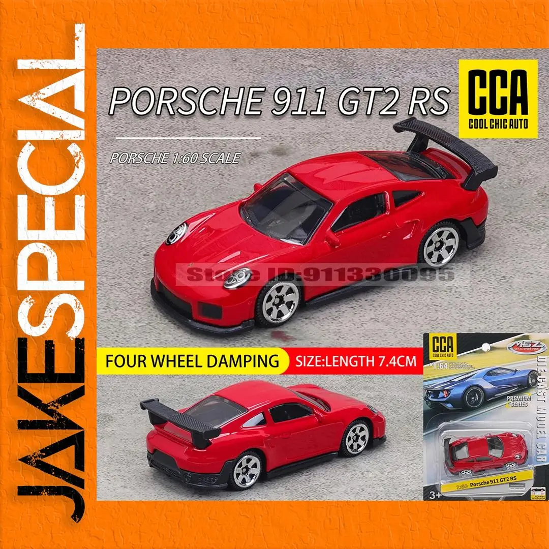 Red Porsche 911 GT2 RS Diecast Model 1:64 Scale 1 Red Porsche 911 GT2 RS Diecast Model 1:64 Scale