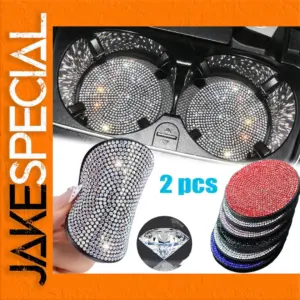 Diamond-Shaped Car Cup Pad Set in Multiple Colors