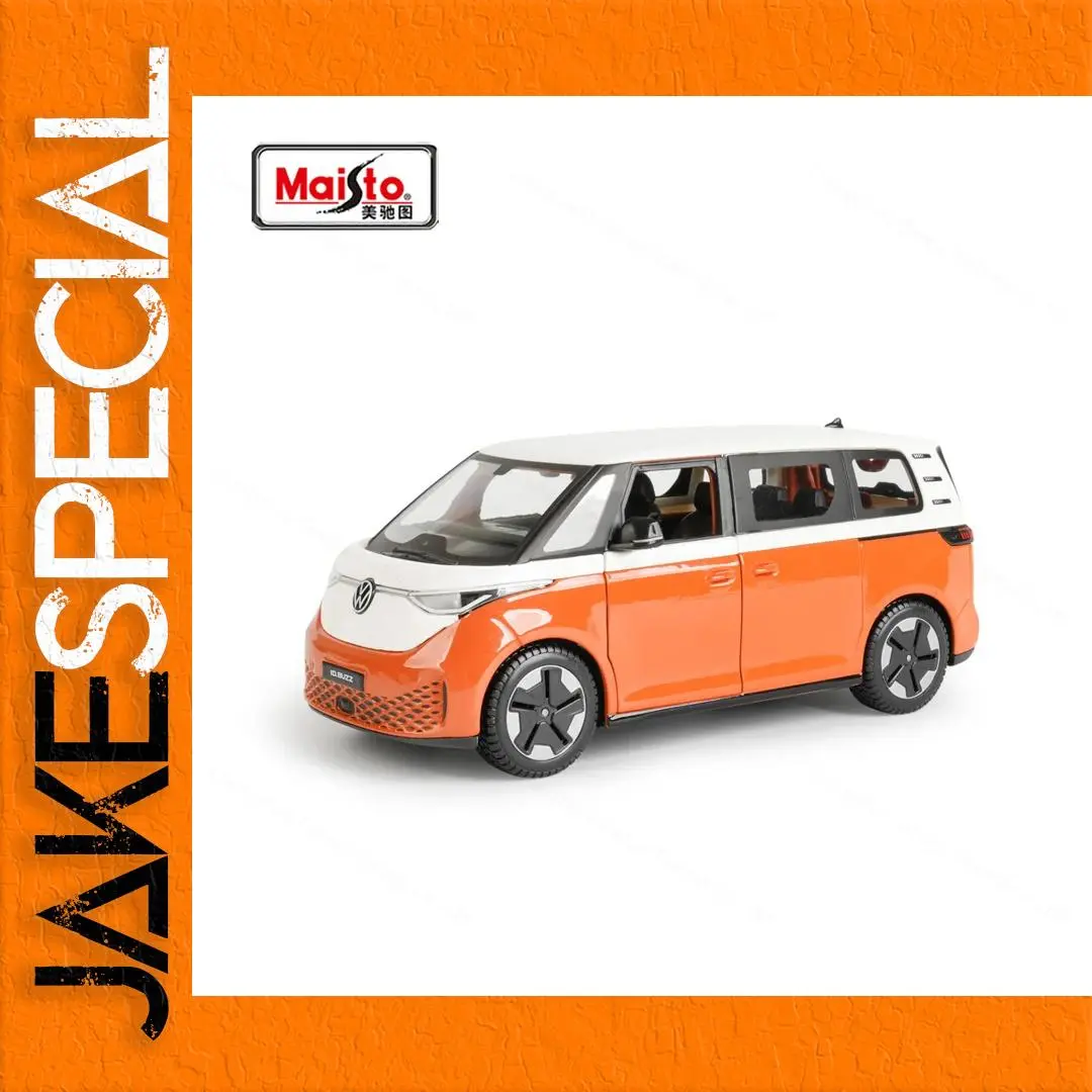 Vibrant Orange Volkswagen ID.Buzz 1:24 Die-Cast Model 1 Vibrant Orange Volkswagen ID.Buzz 1:24 Die-Cast Model