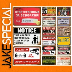 Vintage Retro Metal Sign 20x30cm Collection