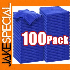 Bright Blue Microfiber Cleaning Cloths Set