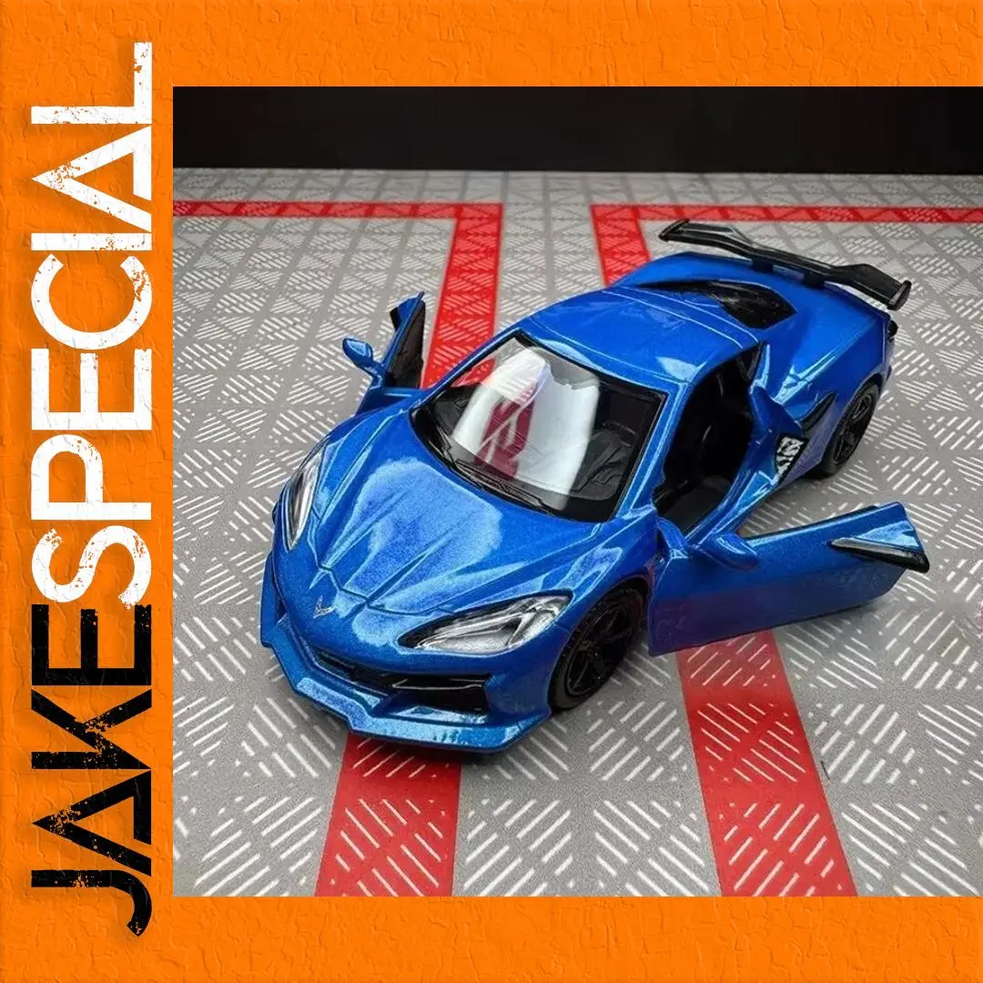 Vibrant Blue Chevrolet Corvette Z06 Model 1:36 Scale 1 Vibrant Blue Chevrolet Corvette Z06 Model 1:36 Scale