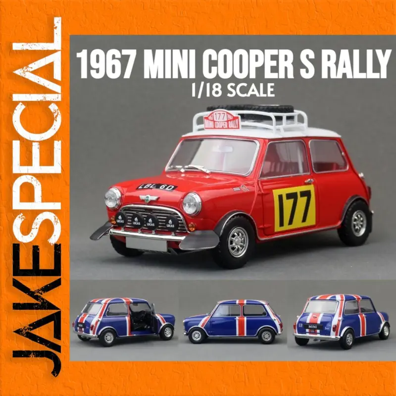 Experience Vintage Rally Racing with the Mini Cooper Rally 1967 Diecast Model 1 cde000ae963441abbfad52e7 product image