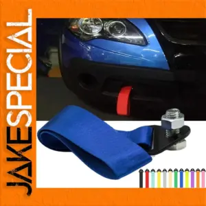 Durable Blue Nylon Tow Strap for Vehicles