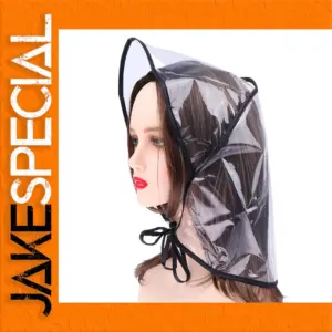 Clear Unisex Rain Hat with UV Protection