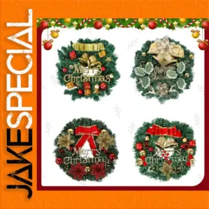 30cm Elegant Christmas Wreath with Decorations