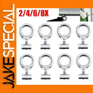 Stainless Steel RV Awning Rail Stoppers Set