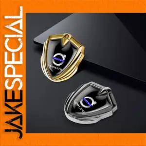 Elegant Metal Shield Emblem Sticker for Vehicles