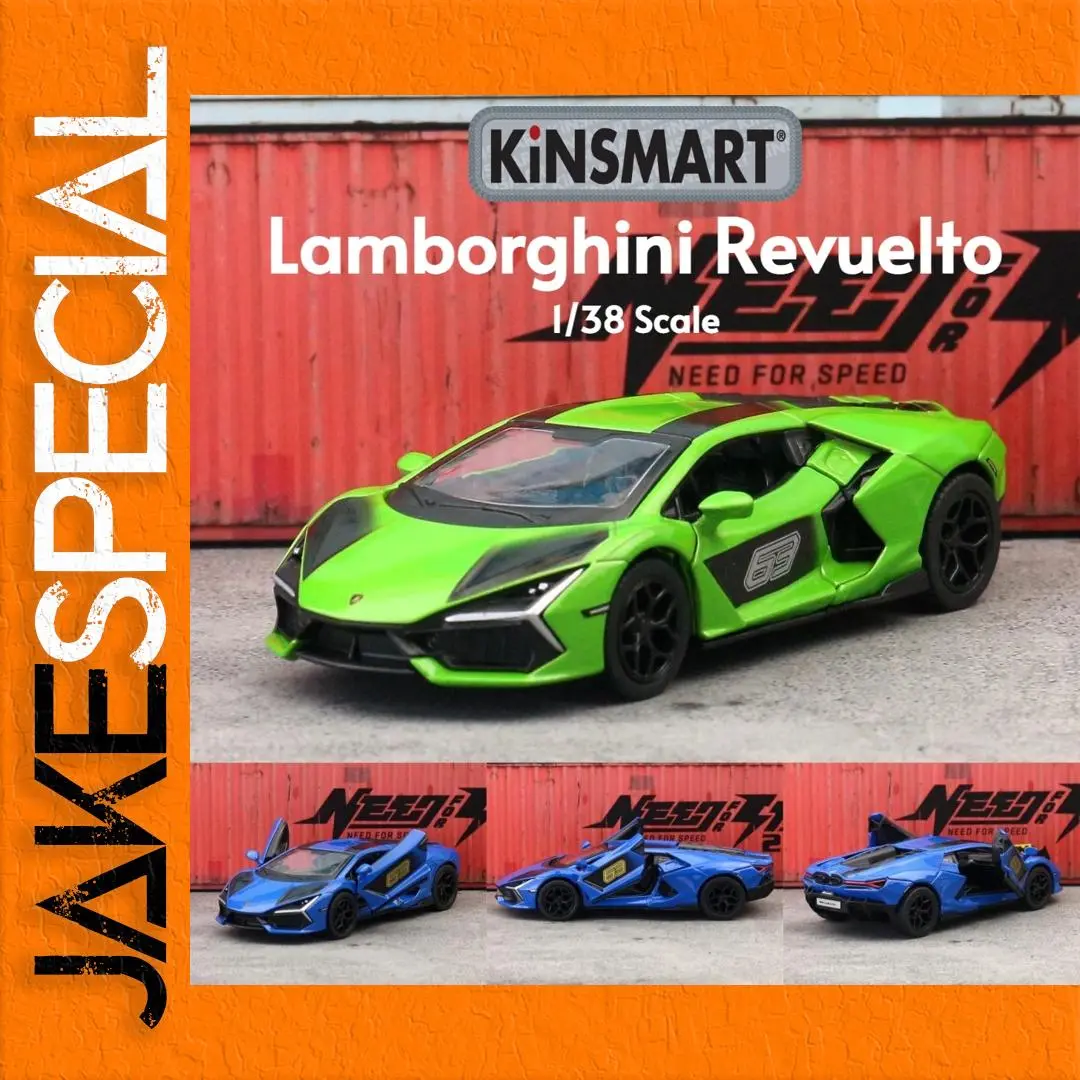 Vibrant Green Lamborghini Revuelto Diecast Model 1 Vibrant Green Lamborghini Revuelto Diecast Model