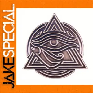 Retro Eye of Horus Brooch in Bronze