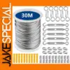 Steel PVC-Coated Flexible Wire Rope Kit 2mm Diameter