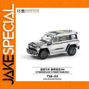 Silver Jeep SUV Diecast Model 1:64 Scale
