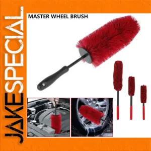 Red Nylon Car Wheel Brush 45cm for All Wheels