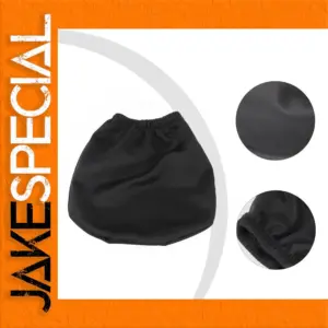 Premium Black Cloth Headrest Cover for Cars