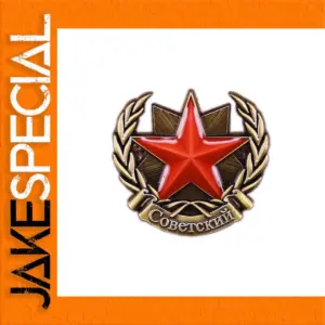Vintage Soviet Star Enamel Pin Brooch