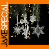Elegant Acrylic Snowflake Christmas Decor Set