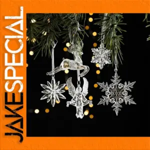Elegant Acrylic Snowflake Christmas Decor Set