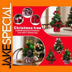 Scottish-Themed Miniature Christmas Tree, 20cm