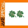 Set of Two Four-leaf Clover Brooches