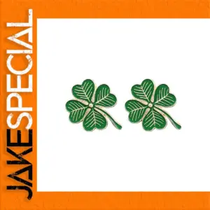 Set of Two Four-leaf Clover Brooches