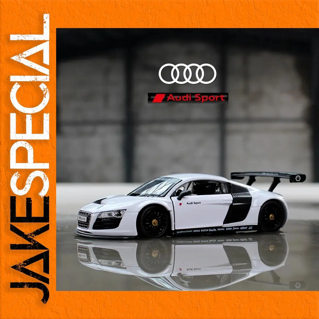 White Audi R8 1:24 Diecast Model for Collectors 1 White Audi R8 1:24 Diecast Model for Collectors