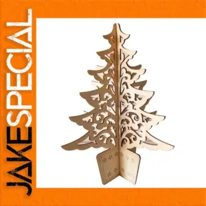 Unfinished Wooden Christmas Tree Ornament 30cm