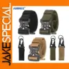 ABBREE Tactical Nylon Belt Adjustable 51" Long