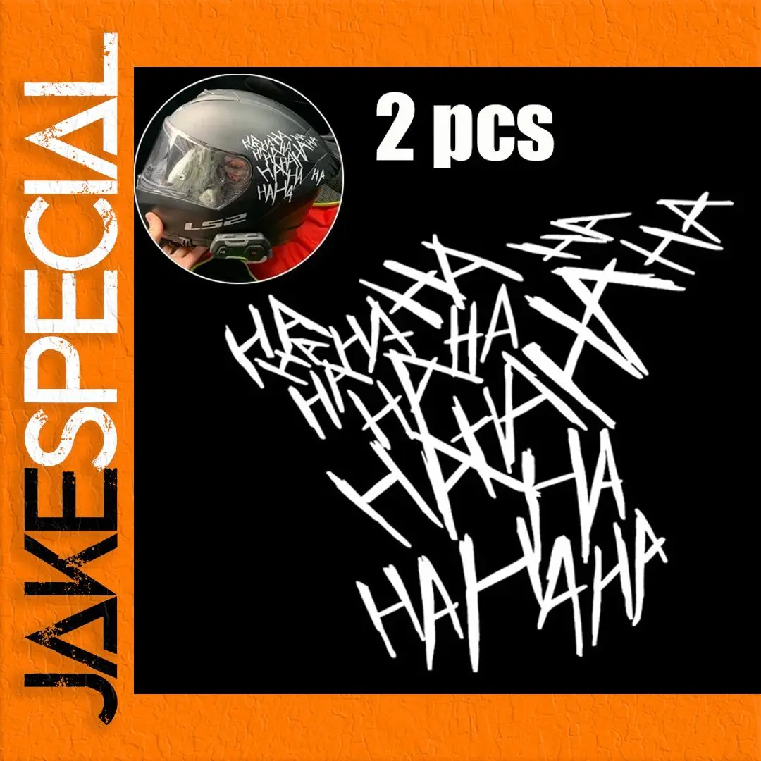 Vibrant Reflective HAHAHA Vehicle Sticker 1 Vibrant Reflective HAHAHA Vehicle Sticker