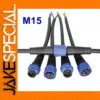 Waterproof M15 Connector Set with Blue Accents