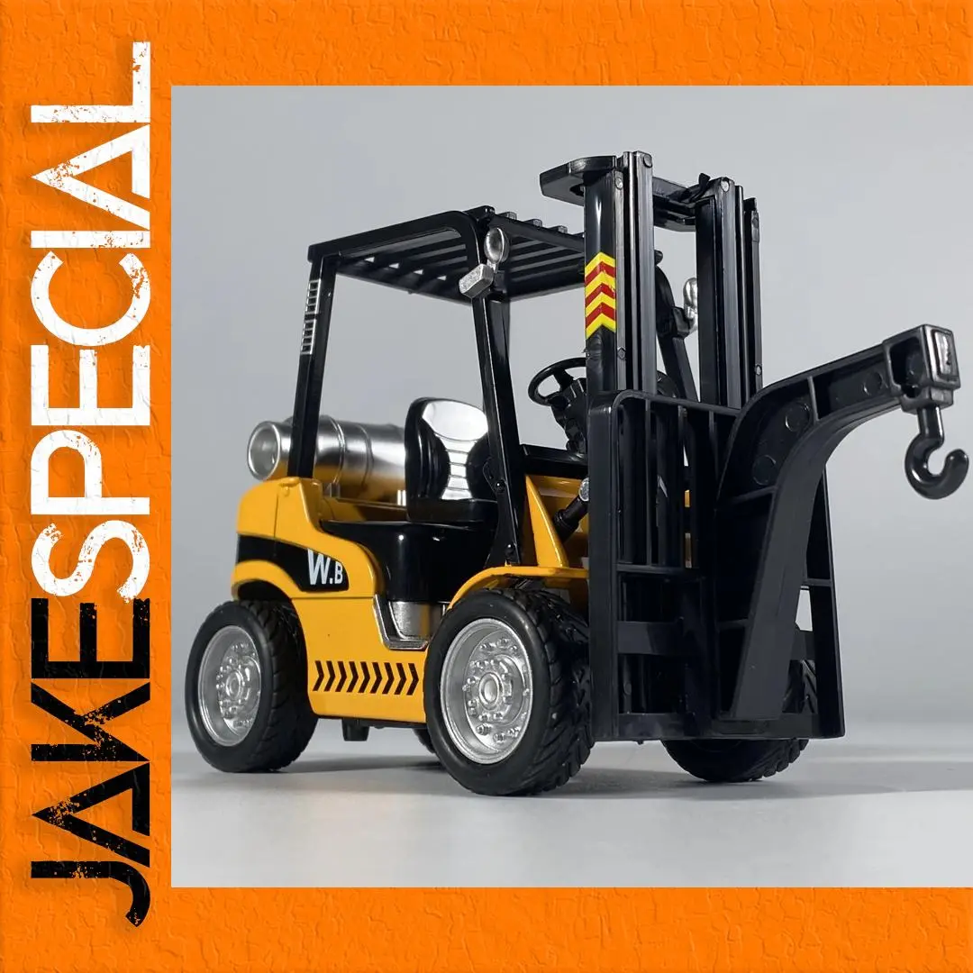 Diecast Forklift Crane Model in Yellow and Black 1 Diecast Forklift Crane Model in Yellow and Black