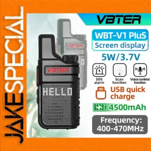 VBTER V1 Plus Walkie-Talkie 400-470MHz 16 Channels