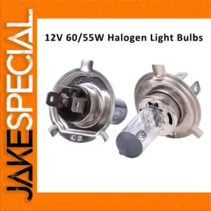 H4 55W Halogen Headlight Bulbs Set for Cars