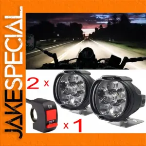 Motorcycle LED Headlight Set 12V, 1800lm, 18W