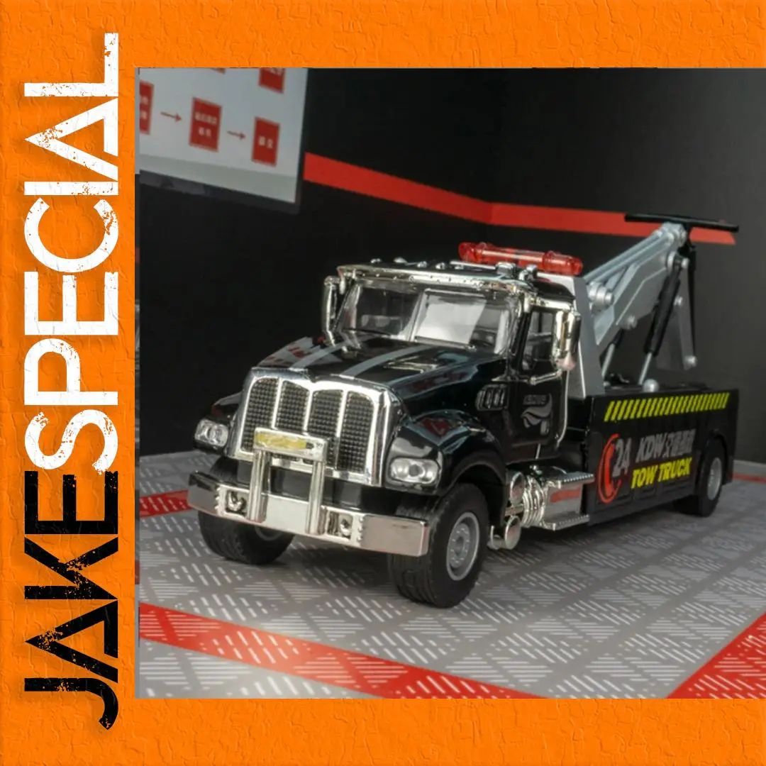1:32 Scale Black Traffic Rescue Truck Model 1 1:32 Scale Black Traffic Rescue Truck Model